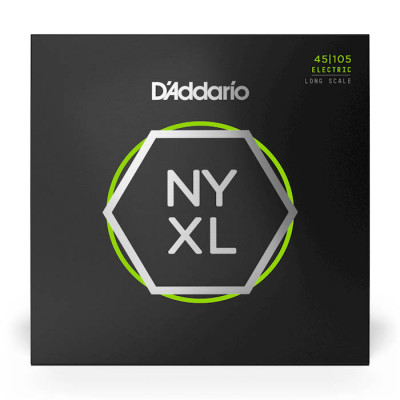 D'ADDARIO NYXL45105 LIGHT TOP / MED BOTTOM (45-105) струни для бас-гітари