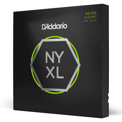 D'ADDARIO NYXL45105 LIGHT TOP / MED BOTTOM (45-105) струни для бас-гітари