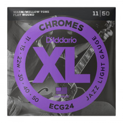 D'ADDARIO ECG24 XL CHROMES JAZZ LIGHT (11-50)