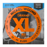 D'ADDARIO EJ20 XL NICKEL WOUND JAZZ EXTRA LIGHT (10-49) струни для електрогітари
