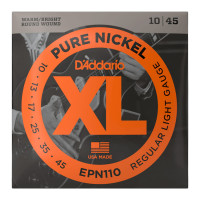D'ADDARIO EPN110 XL PURE NICKEL REGULAR LIGHT (10-45) D'ADDARIO EPN110 XL PURE NICKEL REGULAR LIGHT (10-45)
