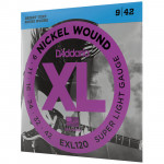 D'ADDARIO EXL120 XL NICKEL WOUND SUPER LIGHT (09-42) струни для електрогітари