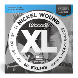 D'ADDARIO EXL148 XL NICKEL WOUND EXTRA HEAVY (12-60) D'ADDARIO EXL148 XL NICKEL WOUND EXTRA HEAVY (12-60)