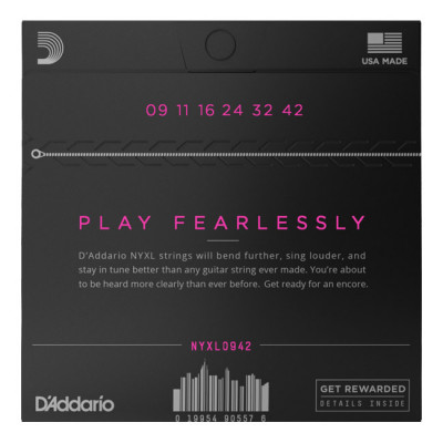 D'ADDARIO NYXL0942 SUPER LIGHT (09-42) струни для електрогітари
