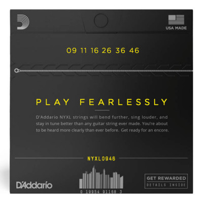 D'ADDARIO NYXL0946 SUPER TOP / REGULAR BOTTOM (09-46) струни для електрогітари