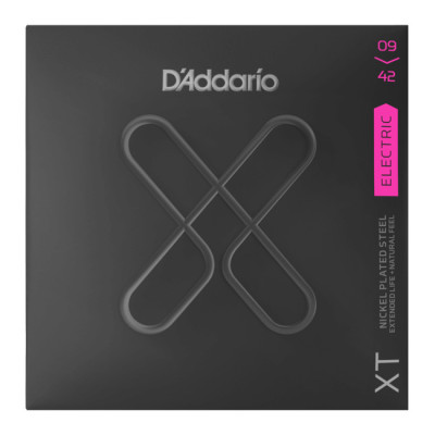 D'ADDARIO XTE0942 XT ELECTRIC NICKEL PLATED STEEL SUPER LIGHT (09-42) струни для електрогітари
