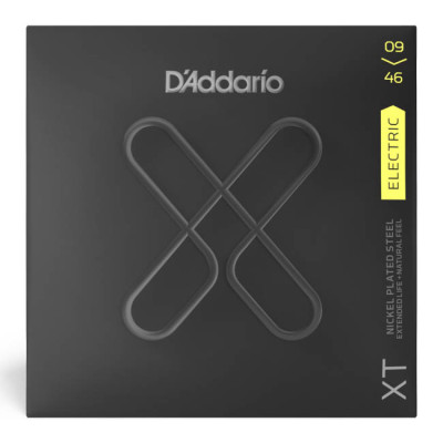 D'ADDARIO XTE0946 XT ELECTRIC NICKEL PLATED STEEL SUPER LIGHT TOP / REGULAR BOTTOM (09-46) струни для електрогітари