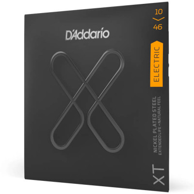D'ADDARIO XTE1046 XT ELECTRIC NICKEL PLATED STEEL REGULAR LIGHT (10-46) струни для електрогітари