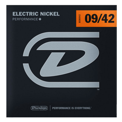 DUNLOP DEN0942 NICKEL PLATED STEEL (09-42) PERFORMANCE+ струни для електрогітари