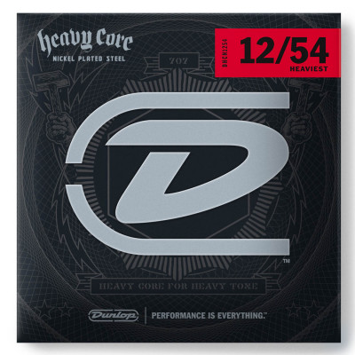 DUNLOP DHCN1254 HEAVY CORE ELECTRIC GUITAR STRINGS (12-54) струни для електрогітари