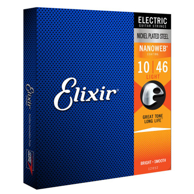 ELIXIR EL NW L ANTI-RUST NANOWEB LIGHT (010-046) 12052 струни для електрогітари