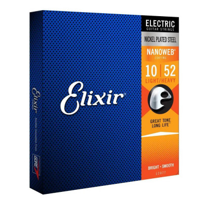 ELIXIR EL NW LH ANTI-RUST NANOWEB LIGHT-HEAVY (010-052) 12077 струни для електрогітари