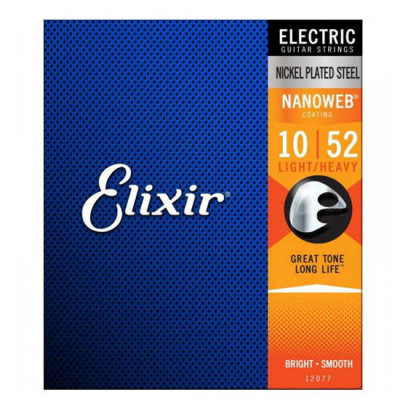 ELIXIR EL NW LH ANTI-RUST NANOWEB LIGHT-HEAVY (010-052) 12077 струни для електрогітари