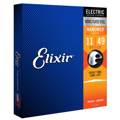 ELIXIR EL NW M ANTI-RUST NANOWEB MEDIUM (011-049) 12102 струни для електрогітари