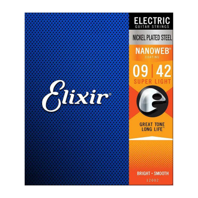 ELIXIR EL NW SL ANTI-RUST NANOWEB SUPER LIGHT (009-042) 12002 струни для електрогітари