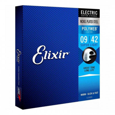 ELIXIR El PW SL ANTI-RUST POLYWEB SUPER LIGHT (009-042) 12000 струни для електрогітари