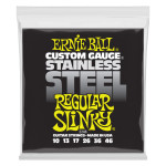 ERNIE BALL P02246 REGULAR SLINKY STAINLESS STEEL WOUND (10-46) струни для електрогітари