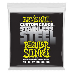ERNIE BALL P02246 REGULAR SLINKY STAINLESS STEEL WOUND (10-46) ERNIE BALL P02246 REGULAR SLINKY STAINLESS STEEL WOUND (10-46)