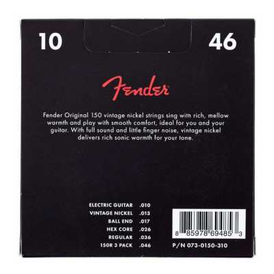 FENDER 150R ORIGINAL REGULAR (10-46) струны для электрогитары