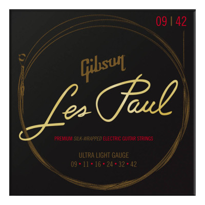 GIBSON SEG-LES LES PAUL PREMIUM ELECTRIC GUITAR STRINGS ULTRA-LIGHT (9-42) струни для електрогітари