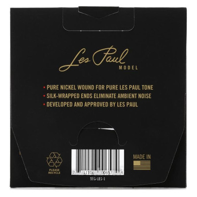 GIBSON SEG-LES LES PAUL PREMIUM ELECTRIC GUITAR STRINGS SIGNATURE (9-46) струни для електрогітари