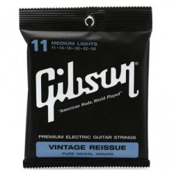 GIBSON SEG-VR11 VINTAGE REISSUE PURE NICKEL WOUND MEDIUM-LIGHTS (11-50) GIBSON SEG-VR11 VINTAGE REISSUE PURE NICKEL WOUND MEDIUM-LIGHTS (11-50)