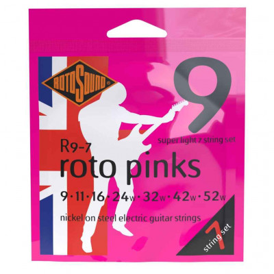ROTOSOUND R9-7 ROTO PINKS (009-052) струни для 7-ми струнної електрогітари