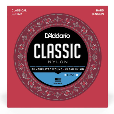 D'ADDARIO EJ27H STUDENT CLASSICS HARD TENSION струни для класичної гітари
