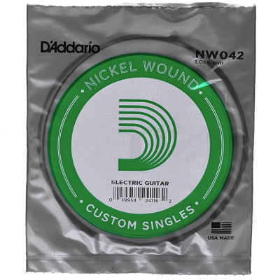 D'Addario NW042 XL Nickel Wound - струна для электрогитары ("042)