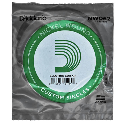 D'Addario NW062 XL Nickel Wound - струна для электрогитары ("062)
