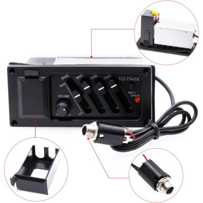 MAYA EQ-7545R темброблок для акустичної гітари з п'єзодатчиком