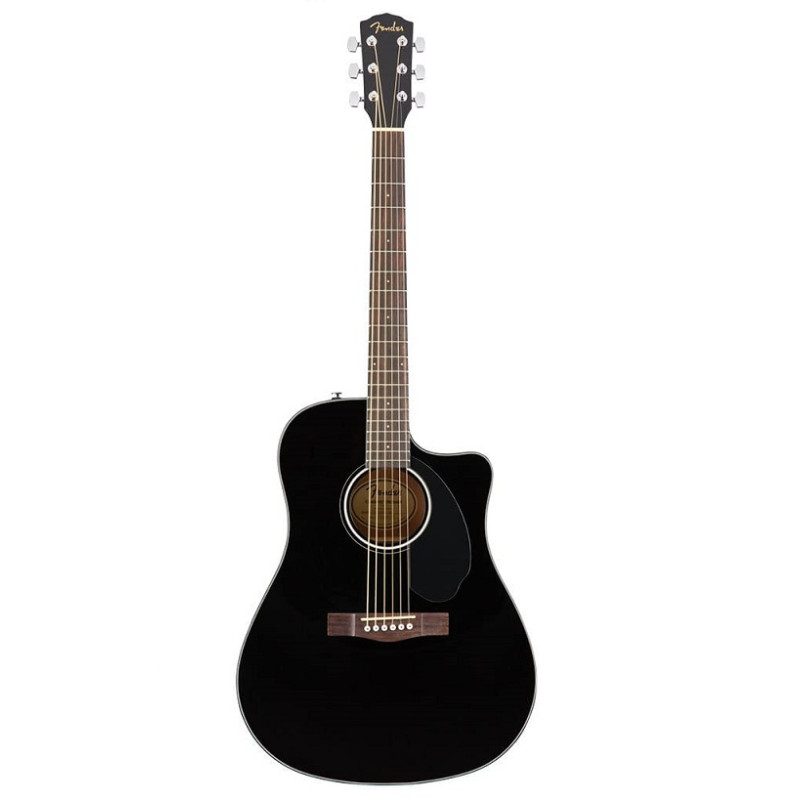 FENDER CD-60SCE BLACK WN