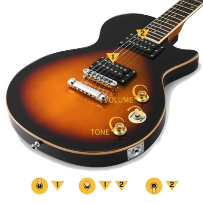DONNER DLP-124 SUNBURST (EC1276) гитарный набор