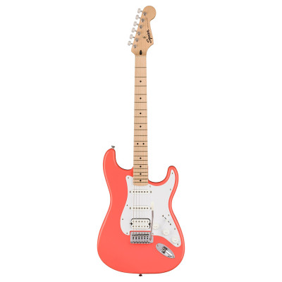 SQUIER by FENDER SONIC STRATOCASTER HSS MN TAHITIAN CORAL электрогитара