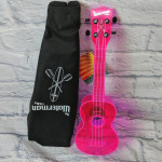 KALA WATERMAN FLUORESCENT PINK SOPRANO UKULELE укулеле сопрано