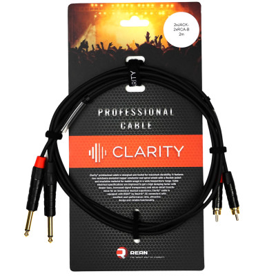 Clarity 2xJACK-2xRCA-B/2m інсертний кабель