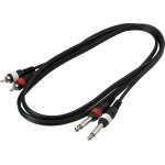 ROCKCABLE RCL20932 D4 PATCH CABLE-2 X RCA TO 2 X TS JACK (1.5 м) інсертний кабель