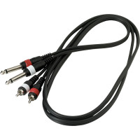 ROCKCABLE RCL20932 D4 PATCH CABLE-2 X RCA TO 2 X TS JACK (1.5 м) ROCKCABLE RCL20932 D4 PATCH CABLE-2 X RCA TO 2 X TS JACK (1.5 м)