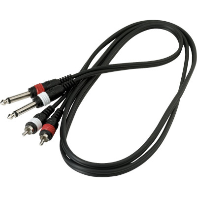 ROCKCABLE RCL20932 D4 PATCH CABLE-2 X RCA TO 2 X TS JACK (1.5 м) інсертний кабель