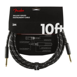 FENDER CABLE DELUXE SERIES 10' BLACK TWEED 
