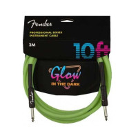 FENDER CABLE PROFESSIONAL SERIES 10' GLOW IN DARK GREEN