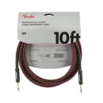 FENDER CABLE PROFESSIONAL SERIES 10' RED TWEED кабель инструментальный