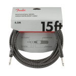 FENDER CABLE PROFESSIONAL SERIES 15' GREY TWEED кабель инструментальный