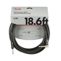 FENDER CABLE PROFESSIONAL SERIES 18.6' ANGLED BLACK