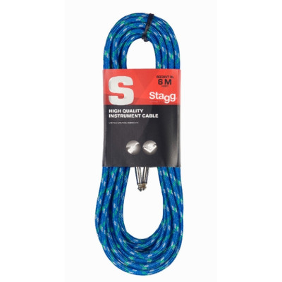 STAGG SGC6VT BL инструментальный кабель (6m)