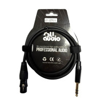 4all Audio XLR F - 6.35 TRS Stereo 1M