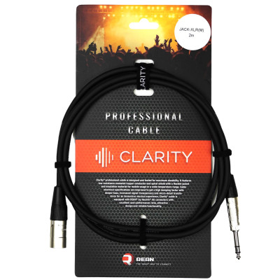 Clarity JACK-XLR(M) PRO/2m мікрофонний кабель