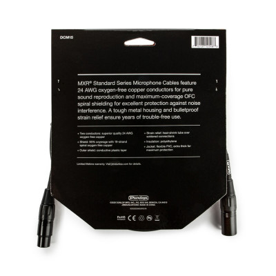 DUNLOP MXR DCM15 microphone cable 15ft (4.6m) мікрофонний кабель