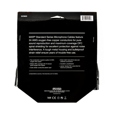 DUNLOP MXR DCM25 microphone cable 25ft (7.6 m) мікрофонний кабель