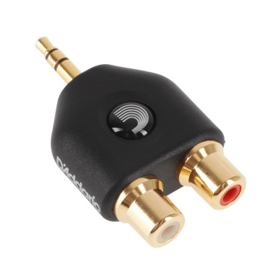 D'ADDARIO PW-P047C 1/8 INCH MALE STEREO TO DUAL RCA FEMALE перехідник з міні джек "тато" на 2 тюльпани RCA "мама"